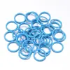 Anéis Circulares Coloridos, Anéis Simples e Duplos, Acessórios para Joias DIY Feitos à Mão, Anéis Circulares Fechados Coloridos, Pulseiras com Contas de Anel Único, Ferro Feito à Mão