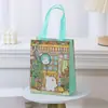 Bolsa de Presente para Brinquedos e Lanches em Tecido Não Tecido Versão Desenho Animado Infantil Sacola de Compras Ecológica Sacola de Presente Saco para Doces de Halloween
