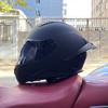 Casco de motocicleta Orz para hombre y mujer, verano, casco integral de motocicleta, cuatro estaciones, alerón trasero grande, pareja, punto, transfronterizo