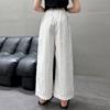 Calça Casual de Verão para Meninas 2025 Nova Moda Estilo Coreano Tendência Calça com Bolinhas Renda Babados para Crianças Maiores