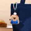 Chaveiro Pingente Capivara de Pelúcia Pão Boneca Fofa Pingente para Mochila Escolar Pequeno Ornamento Boneca Venda por Atacado