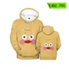 Sudadera con Capucha Unisex Estampado de Cara Sonriente 25Speed.Com Moda de Tendencia Personalidad Caricatura Patrón de Expresión