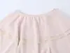 Falda Rosa de Verano Estilo Europeo y Americano para Mujer, Corte A, Color de Contraste 26933