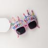 Accesorios de decoración para gafas de fiesta de cumpleaños, forma de vela de cumpleaños, gafas divertidas, fábrica directa, gafas creativas al por mayor