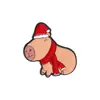 Nuevo Broche Lindo de la Serie Capibara Set Creativo y Único de Insignias con Forma de Caricatura de Capibara