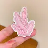 Horquilla de acrílico con forma de pez de dibujos animados para niña, con forma de corazón, para flequillo, con clip lateral, para tocado, accesorios para el cabello
