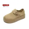 Sandálias Birkenstock Originais de Couro~Sola Grossa para Mulheres 2026 Novo Modelo de Verão Cobertura Total Aumenta Altura Birkenstock Flats Tamanho Grande Calçados Femininos 41 a 43
