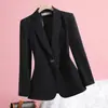 Blazer Casual para Mujer, Nuevo Diseño Primavera y Otoño 2025, Chaqueta de Traje Rosa Ajustada Estilo Coreano Única y Elegante