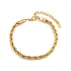 Lele Joyería Pulsera Unisex Más Vendida Transfronteriza Europea y Americana Joyería Simple y Elegante de Acero Inoxidable Dorado