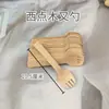 Cuchara Pequeña Desechable Cuchara de Madera Cuchillo Tenedor Cuchara Cuchara para Helado Comida Occidental Cuchara de Madera Tenedor de Madera Cuchillo de Madera Cuchara para Postre Una Pieza Al por Mayor