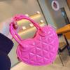 2025 Principios de Primavera Nueva Bolsa de Gelatina de PVC Amor Bolso Diamante Un Hombro Cruzado Bolso de Mujer Dulce Bolso Pequeño