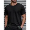 [Camiseta de Algodão Tamanho Europeu] Roupas de Verão para Homens e Mulheres, Camisetas Lisas com Gola Redonda, Produção em Fábrica no Atacado