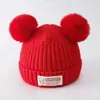 Chapéu de bebê inverno bonito bebê recém-nascido chapéu de lã outono e inverno quente recém-nascido meninos e meninas chapéu de malha
