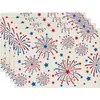 Manteles Individuales Serie de Celebración del 250 Aniversario de la Fundación de los Estados Unidos, Nuevo Producto Más Vendido de Amazon, Esquema de Colores Azul, Rojo y Blanco, Directamente del Fabricante