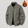 Jaqueta Masculina Estilo Americano Primavera e Outono Jaqueta Baseball Curta High-End Versátil Moda Casual Três-Resistente Jaqueta de Voo