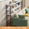 Mesa estrecha para hueco de cama, estante de almacenamiento para el pie de la cama, mesa larga extremadamente estrecha, de pie contra la pared, gabinete estrecho para hueco de cama, almacenamiento multicapa