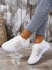 Comercio exterior de talla grande AliExpress 2023 primavera y otoño nuevos zapatos de mujer transpirables Flyknit suela suave cómodos zapatos deportivos casuales para mujer