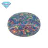 Huagang Gem Ovo-Em Forma de Ovo Sintético OPAL Pedra Nua Anéis Artificial OPAL Oval Fundo Plano #13-1