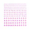 172 piezas de pegatinas de maquillaje de escenario de 346 mm, pegatinas faciales de diamantes brillantes, maquillaje de lágrimas, pegatinas de cejas de diamantes para actuaciones infantiles