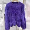 Suéter de Punto Holgado Suave de Terciopelo Imitación de Visón Nuevo para Otoño e Invierno con Diseño de Retazos de Felpa Suéter Pulóver para Mujer Tendencia