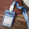 Portatarjetas Youhe con Cordón para Estudiantes de Primaria y Secundaria, Insignia de Empleado Escolar, Insignia de Trabajo, Insignia Escolar, Tarjeta de Comedor, Tarjeta de Identificación, Tarjeta Transparente