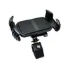 Soporte para teléfono con clip para parabrisas de aleación de aluminio para ciclismo, vehículos eléctricos, motocicletas, repartidores y navegación