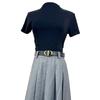 Cinturón de Mujer de Lujo de Alta Gama de 3 cm para Vestidos y Jeans, Moderno Cinturón Doble D con Letra
