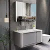 Yida Puede Personalizar Paneles de Puerta Pintados de Roble Gris Hierro Gabinete de Baño Gabinete con Lavabo de Mano para Baño Juego de Gabinetes de Baño