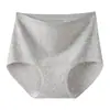 Ropa interior de algodón de color para mujer de talla grande, de cintura media, extragrande para damas de talla grande 100 kg, sin costuras, alta elasticidad, que se ajustan a la cadera, calzoncillos