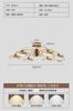 Lustre Estilo Medieval para Sala de Estar, Lustre Estilo Creme para Sala de Jantar, Lustre de Alta Qualidade Estilo Creme, Luz Principal para Sala de Estar com Proteção para os Olhos para Quarto