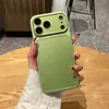 Funda de Alta Calidad Ag con Ventana Grande Adecuada para iPhone 18 Pro Max, Funda para Teléfono Apple 17, Funda de Color Sólido Mate 16/15