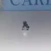 Aretes Hélice Hueso del Oído Colgante Copo de Nieve Cruz Azul Acero de Titanio Aro de Oreja Cruzado en forma de U Apilados con Aretes Azules Dobles de Nicho para Mujer