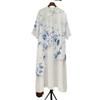 Vestido Estilo Étnico Teñido a Mano Dali de Guizhou Verano Viaje Vacaciones Holgado Estilo Chino Vestido de Cuello Vertical