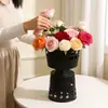 Balde Negro Hueco Seleccionado Cuidadosamente para Arreglos Florales, Base Inserto para Floristería, Balde para Empaque de Ramo DIY para Fijar Flores