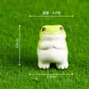 Fofo Desenho Animado Sapo Estranho Micro Paisagem Criativa Acessórios de Boneca Artesanato de Resina Ornamentos de Mesa de Carro