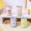 Estudante fofo criativo mini brinquedos carregam Coca-Cola latinha lenços descartáveis latas não tecido úmido