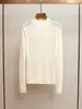 Invierno Nuevo Femenino Elegante de Shenzhen Nanyou Versátil Francés Cuello Alto Diseño de Perlas Ajustado Prendas de Punto Interiores