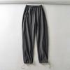 Verano nuevo Moda europea y americana para mujer Color sólido Casual Recto Pantalones Pantalones de chándal Pantalones de barrido K4266