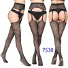 Medias de Red Sexy con Liguero, Medias de Alta Elasticidad sin Entrepierna, Medias Negras de Malla Fina Abiertas en la Entrepierna para Mujer, Venta Caliente Transfronteriza, Sensación Nude