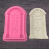 Molde de decoração de bolo retro de estilo europeu em forma de porta e janela Fondant chocolate molde de silicone líquido