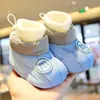 Zapatos de Algodón para Bebé de Invierno con Suelas Suaves para Niños y Niñas, Cálidos y Engrosados con Forro Polar, Adecuados para Bebés de 0 a 1 Año