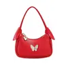 Bolsa de Mão Pequena de Metal Estilo Coreano Borboleta Infantil Bolsa de Braço Doce para Menininha Mini Bolsa de Mão Decorativa para Menininha