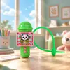 Llavero de Micrófono de Grabación Divertido y Creativo Lindo Juguete de Panda de Dibujos Animados que Hace Sonido Colgante para Mochila de Estudiante Regalo