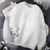 DestacadoNuevo suéter de manga larga holgado para hombre, camisa base casual de moda, sudadera moderna para hombre con cuello redondo y estampado para primavera y otoño