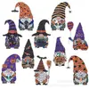 Pintura de Diamantes 5D DIY Pegatinas Aleatorias Pegatinas de Pared Pegatinas Hechas a Mano para Niños Dibujos Animados Halloween Calavera Calabaza Perforador Redondo