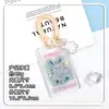 Portatarjetas transparente al por mayor para estudiantes, portatarjeta con tapa deslizante, estuche para tarjeta de campus y tarjeta de comida, funda protectora anti-pérdida para tarjetas de autobús y de acceso