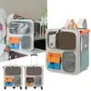 Moorpet/Mopet Bolsa para Gato Bolsa para Mascotas Mochila Portátil para Salidas con Carrito, Transpirable Gran Capacidad Bolsa para Perro