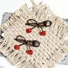 Grampo de Cabelo com Laço Estilo Coreano Acessório de Cabelo de Liga para Mulheres, Presilha para Franja Lateral, Presilha Bico de Pato, Grampo Doce e Elegante Ornamento de Cabelo