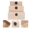 Caja de Madera Puntual Caja de Paulownia Caja de Madera Rectangular DIY Hogar Paulownia Color Original Caja de Madera Pintada Se Puede Imprimir con Logo