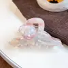 Pinza para el Cabello Baffia Estilo Francés Hermoso Tulipán, Pinza de Tiburón Romántica y Elegante de Acetato para Mujer, Accesorio para el Cabello Versátil y Dulce